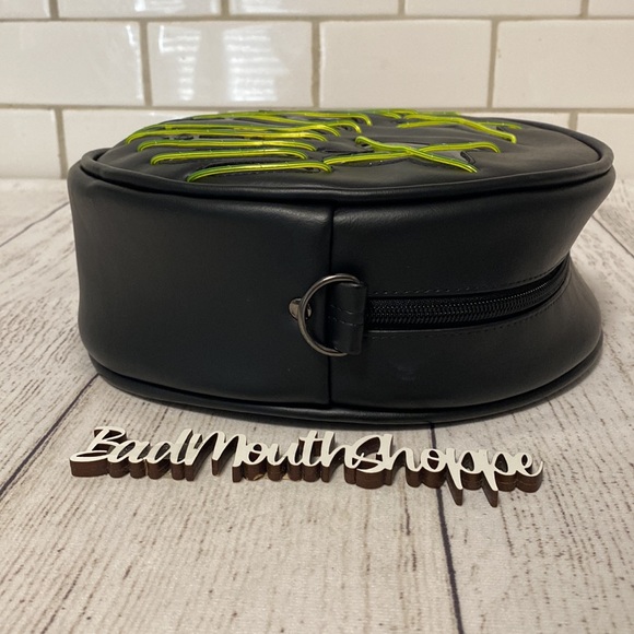 *Sewing Samhain The Purge Light Up LED Green Crossbody Purse Bag - Picture 5 of 11